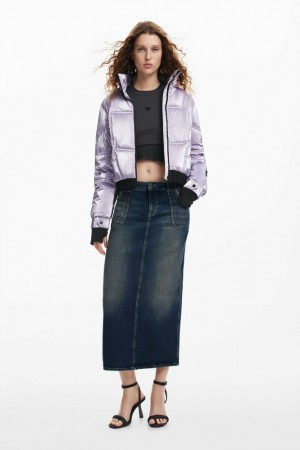 Abrigos Desigual Metallic padded Mujer | 2314895-XW