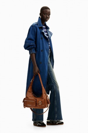 Abrigos Desigual Oversize denim trench Mujer | 9805273-GZ