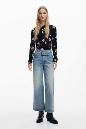 Camisa Manga Larga Desigual Floral Mujer | 7654129-PA