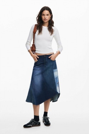Camisa Manga Larga Desigual Pearl stitch Mujer | 0526834-LF