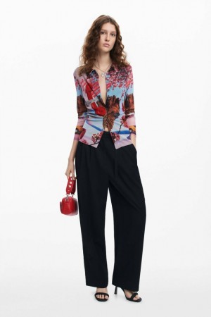 Camisa Manga Larga Desigual Printed shirt M. Christian Lacroix Mujer | 2905314-TA