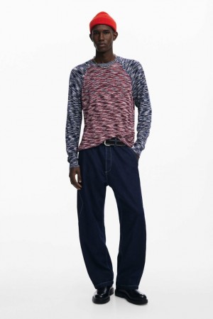 Camisa Manga Larga Desigual Two-tone marled Hombre | 0849736-TU