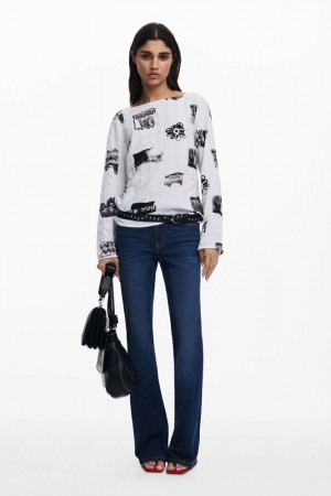 Camisas Desigual Bow texture blouse Mujer | 3275946-SD