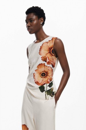 Camisas Desigual Floral blouse Mujer | 3691075-YJ