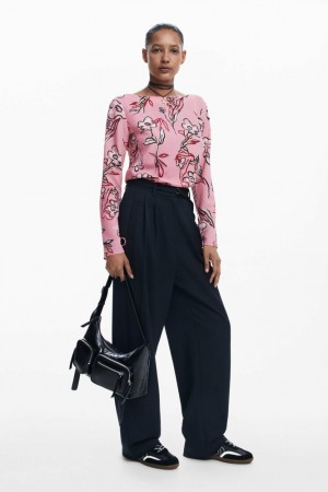Camisas Desigual Floral blouse Mujer | 7392068-SQ
