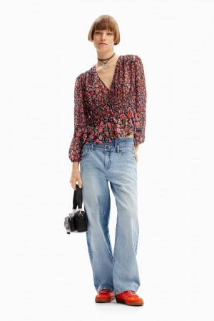 Camisas Desigual Floral plumetis blouse Mujer | 7416092-VT