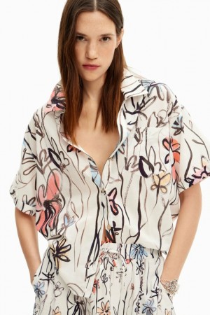 Camisas Desigual Illustrated floral Mujer | 3518620-PY