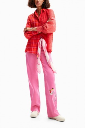 Camisas Desigual Oversize patchwork plaid Mujer | 1904576-GW