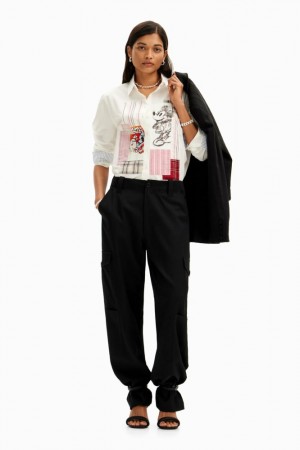 Camisas Desigual Patchwork Mickey Mouse Mujer | 3841590-IC