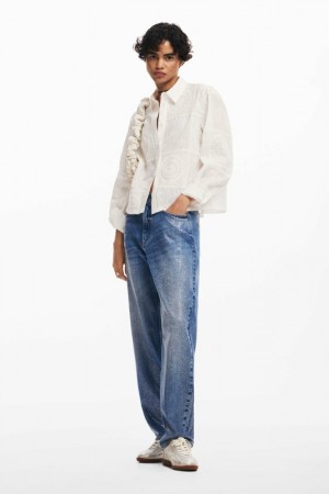 Camisas Desigual Plain with embroidery Mujer | 8075614-NS