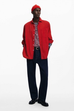 Camisas Desigual Red with embroidery Hombre | 9083465-SC