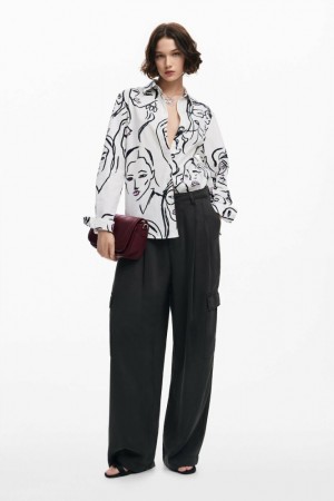 Camisas Desigual Shirt with face print Mujer | 6175028-GM