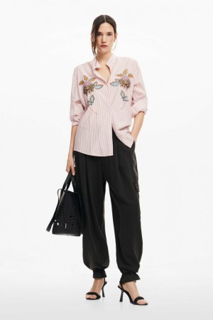 Camisas Desigual Striped floral Mujer | 3850479-QH