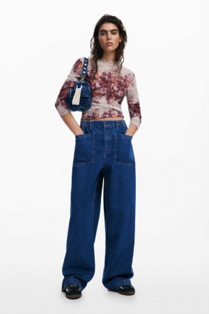 Camisas Desigual Textured floral blouse Mujer | 5340289-PI