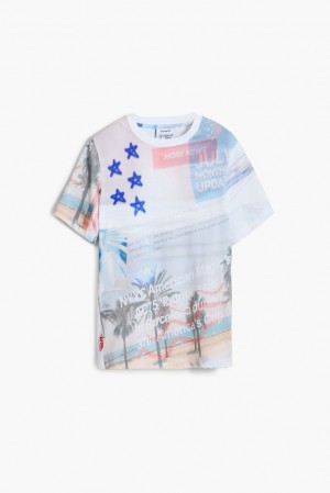 Camiseta Desigual American Magic printed Mujer | 5082173-MW