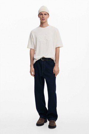 Camiseta Desigual Asymmetric striped Hombre | 9632480-VG
