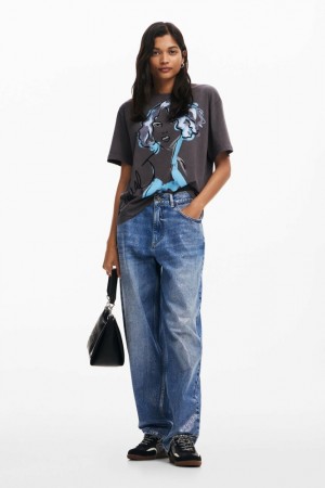 Camiseta Desigual Face illustration Mujer | 8745102-RU