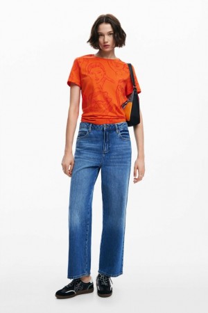 Camiseta Desigual Face print Mujer | 7961345-EN