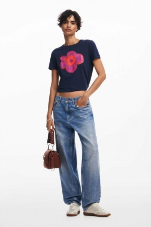 Camiseta Desigual Flower illustration Mujer | 2789534-XW