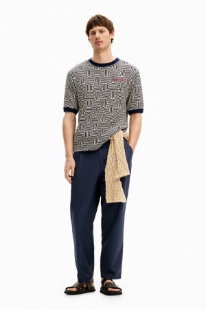Camiseta Desigual Geometric print Hombre | 7160945-BS