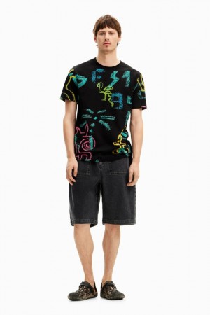 Camiseta Desigual Illustrated Hombre | 8241359-UI