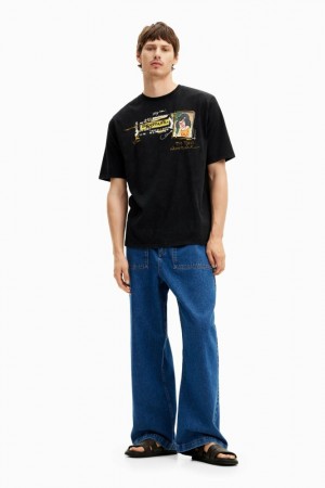 Camiseta Desigual Japanese-style illustration Hombre | 7984263-BS
