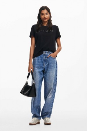 Camiseta Desigual Logo Mujer | 9482160-RV