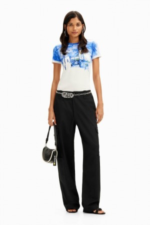 Camiseta Desigual Mediterranean landscape Mujer | 6451708-AO