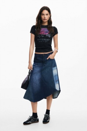 Camiseta Desigual Painted short-sleeve Mujer | 8324790-WX
