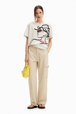 Camiseta Desigual Plainillustration Mujer | 7691325-WD