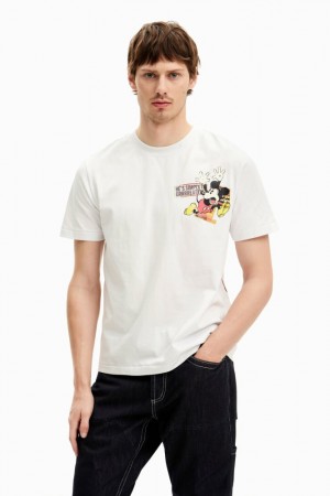Camiseta Desigual Short-sleeved Mickey Mouse with a phrase. for men Hombre | 7053482-YL