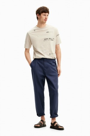 Camiseta Desigual Short-sleeved with lettering design Hombre | 3759860-KG
