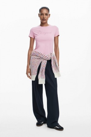Camiseta Desigual Slim rhinestone Mujer | 1593082-AR