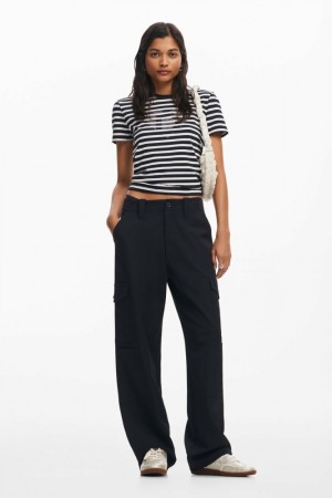 Camiseta Desigual Striped heart Mujer | 5982136-MZ