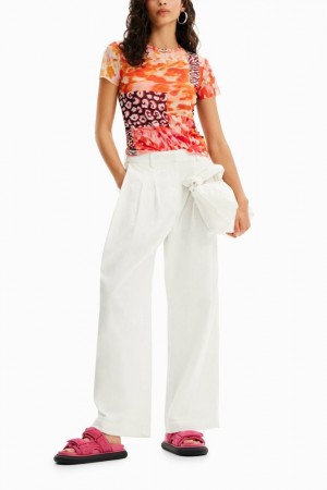 Camiseta Desigual Tulle patch Mujer | 1647325-MF