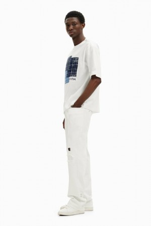 Camiseta Desigual central patch Hombre | 7438615-FW
