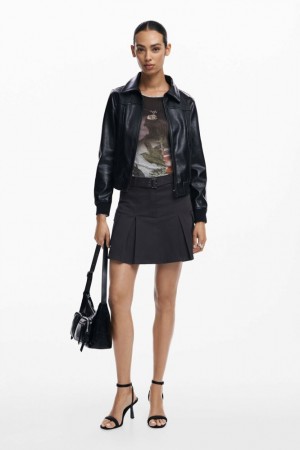 Chamarras Desigual Faux leather biker Mujer | 5690378-CU