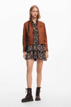 Chamarras Desigual Regular biker Mujer | 5641028-LK