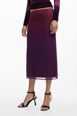 Falda Desigual Gradient flowy Mujer | 6278134-UR