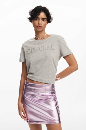 Falda Desigual Metallic miniskirt Mujer | 0973845-UE