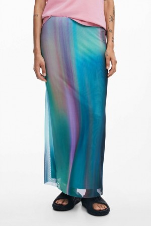 Falda Desigual Tulle with gradient effect Mujer | 8410579-KZ