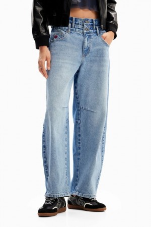 Jeans Desigual Double-waistband balloon Mujer | 2765394-KW