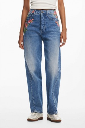 Jeans Desigual Long denim with flowers Mujer | 1346082-CK