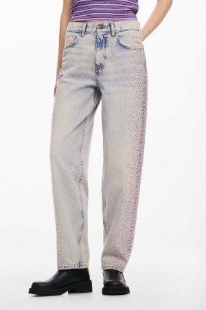 Jeans Desigual Straight with rhinestones Mujer | 0416532-FW