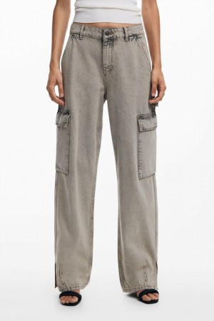 Pantalon Desigual Cargo jeans Mujer | 3821759-UQ