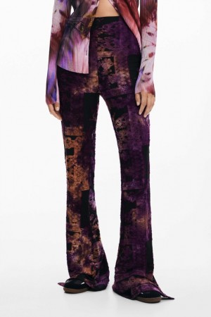 Pantalon Desigual Flared devoré Mujer | 1290546-FQ