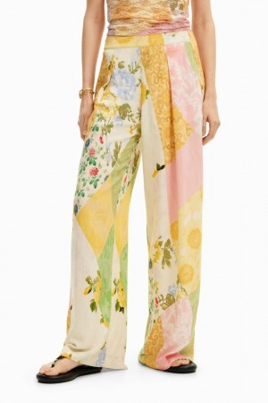 Pantalon Desigual Patched palazzo Mujer | 4975803-UI