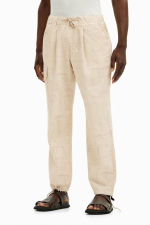 Pantalon Desigual Printed cargo Hombre | 3580914-MT