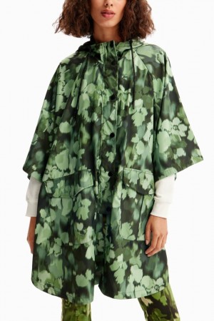 Ponchos Desigual Hooded camo raincoat Mujer | 2839465-DK