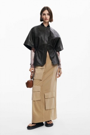 Ponchos Desigual Leather-effect Mujer | 2063578-WD